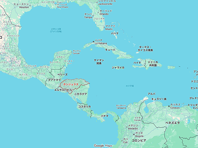 ホンジュラスの地図